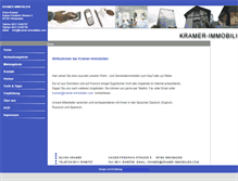 Tablet Screenshot of kramer-immobilien.com
