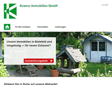 Tablet Screenshot of kramer-immobilien.de
